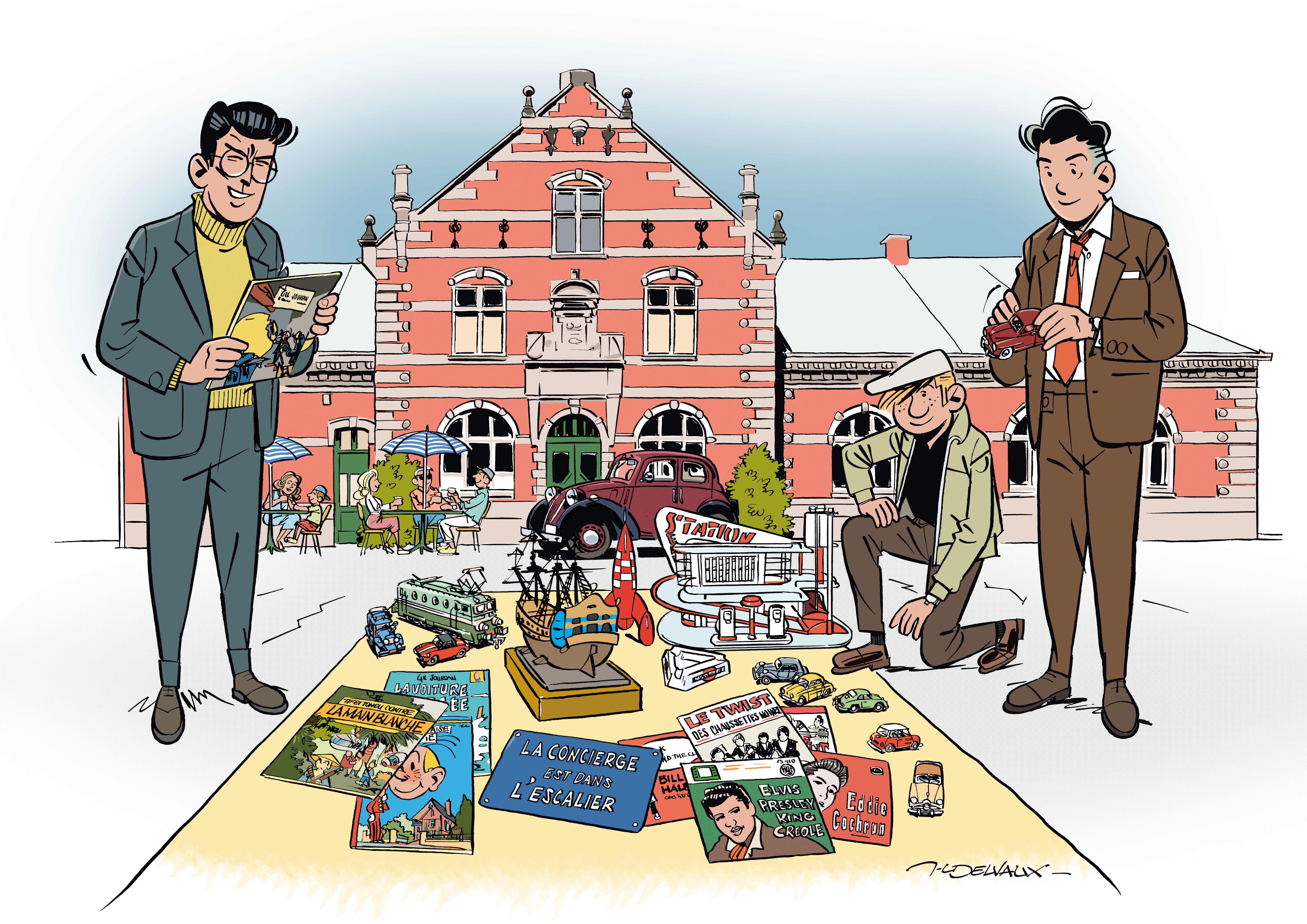 Verzamelaarsmarkt en ambachtsmarkt op het Kardinaal Mercierplein